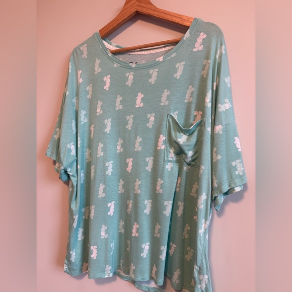 Disney Mickey Pajama Set in Teal | Size XL - Picture 3 of 7